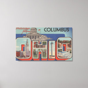 Toile Columbus, Ohio - grandes scènes de lettre