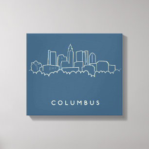 Toile Columbus, Ohio Skyline