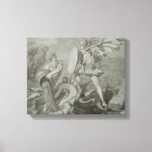 Toile Combat d'Achille avec la rivière Scamander
