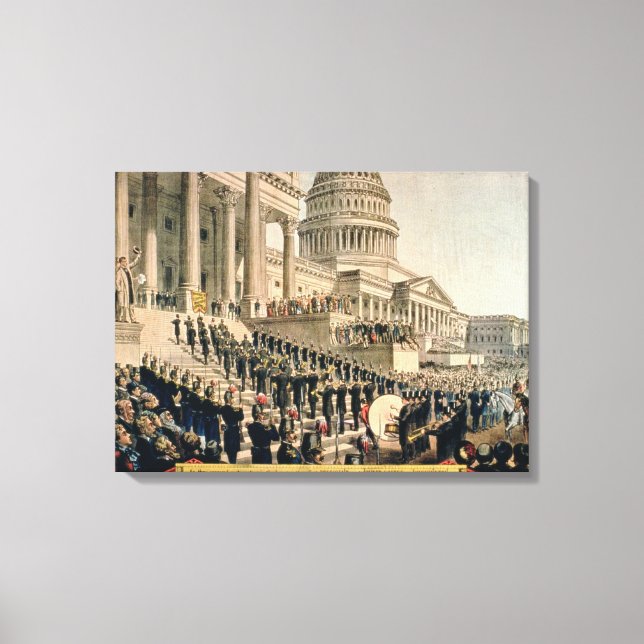 Toile Comme ils semblaient participer à l'inauguration (Recto)