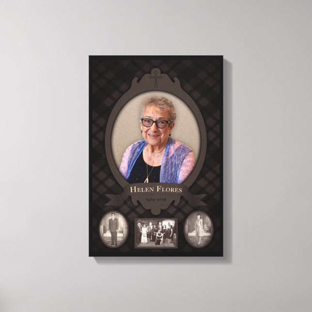 toile commémorative grand-mère (Recto)