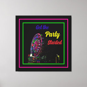 Toile Commencer la fête