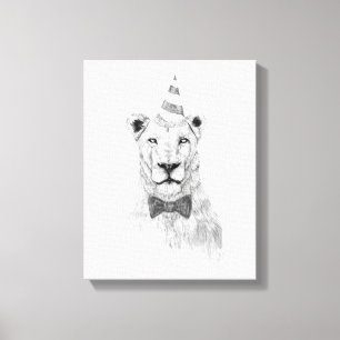 Toile Commencer la fête