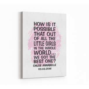 Toile Comment est-il possible que de toutes les petites