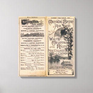 Toile Compagnie aérienne de Montréal et de Boston