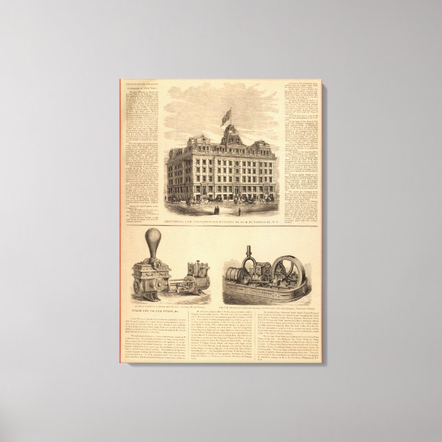 Toile Compagnie d'assurance-vie Continental (Recto)