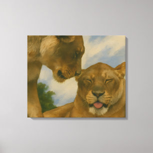 Toile Compagnie de Lioness en Golden Light