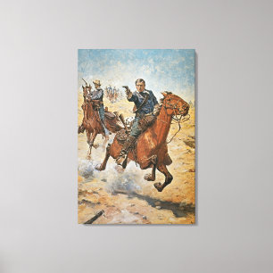 Toile Complètement Sure : un soldat de la cavalerie des