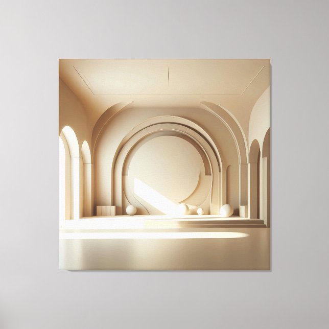 Toile Composition à Sphère Centrale (Recto)