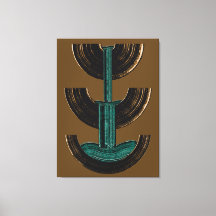 Composition Abstraite Verticale Géométrique