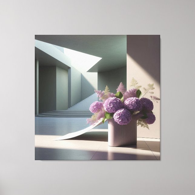 Toile Composition d'escalier floral (Recto)