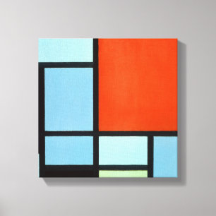 Toile Composition en Piet Mondrian