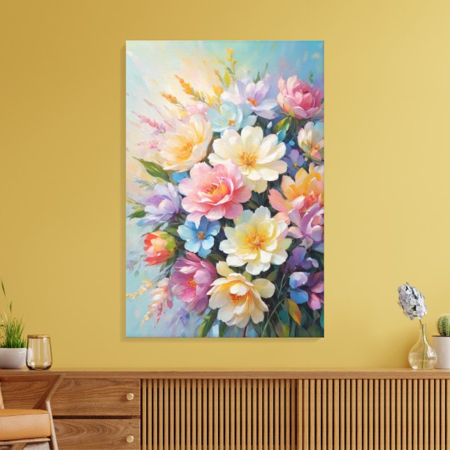 Toile Composition florale peinte (Insitu(Salon))