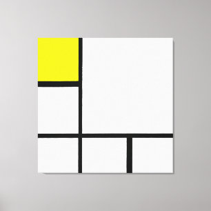 Toile COMPOSITION MONDRIENNE N° I avec plan jaune 1930