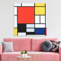 Composition Rouge, Jaune, Bleu, Noir | Mondriaan |