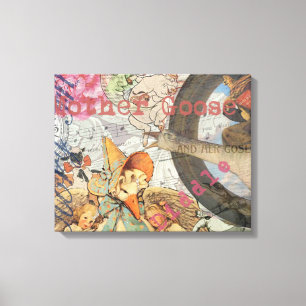 Toile Comptine de Mère l'Oie Conte de Fées