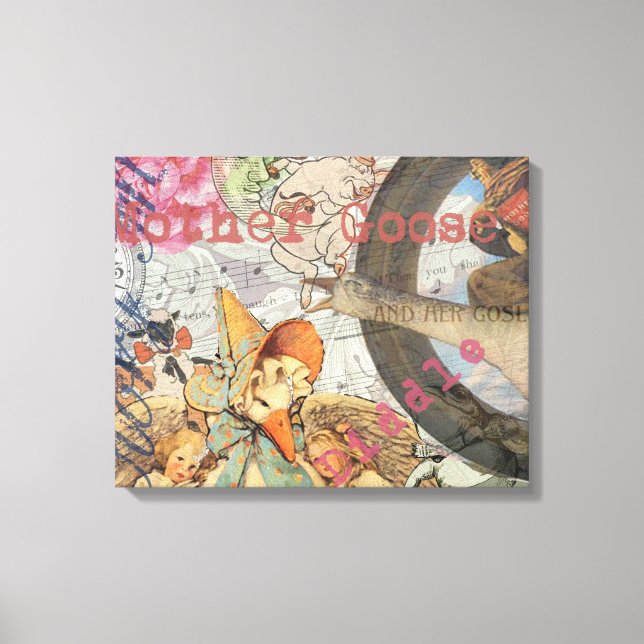 Toile Comptine de Mère l'Oie Conte de Fées (Recto)