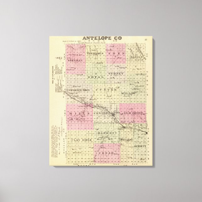 Toile Comté d'Antelope, Nebraska (Recto)