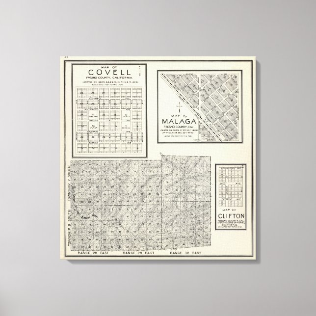 Toile Comté de Fresno, Californie 20 (Recto)