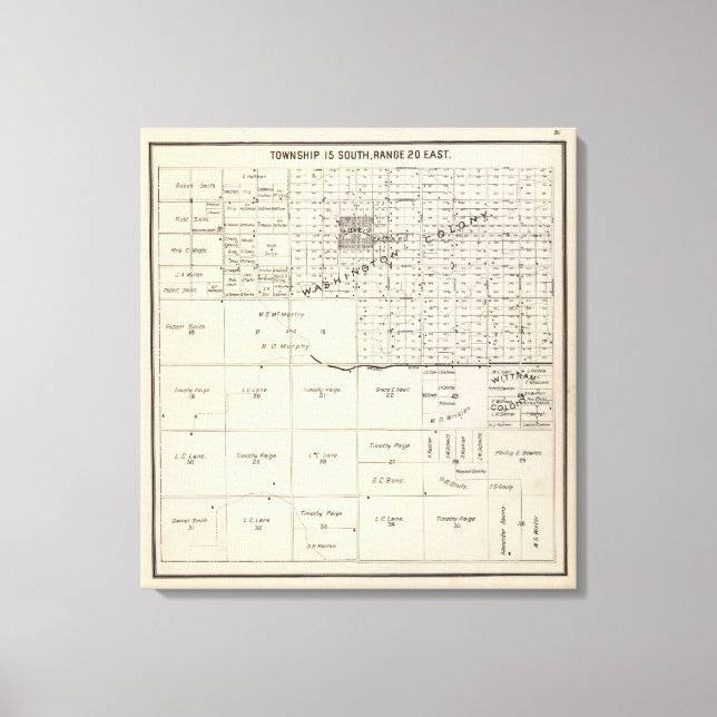 Toile Comté de Fresno, Californie 6 (Recto)