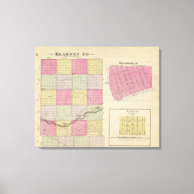 Toile Comté de Kearney, Deerfield, Lakin, Kansas (Recto)