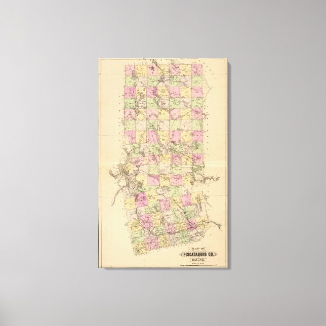 Toile Comté de Piscataquis, Maine (Recto)