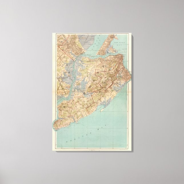 Toile Comté de Richmond et Staten Island (Recto)
