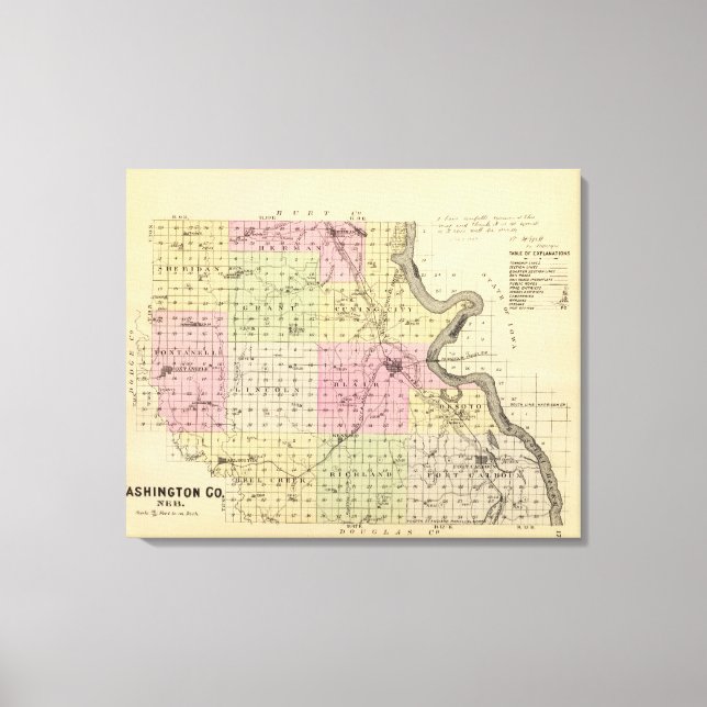 Toile Comté de Washington, Nebraska (Recto)