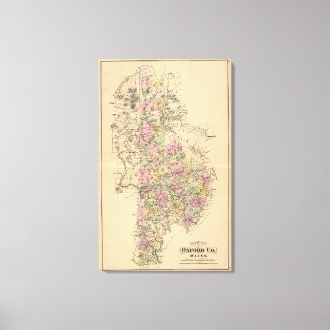 Toile Comté d'Oxford, Maine (Recto)