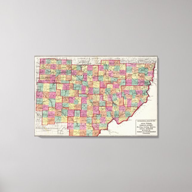 Toile Comtés de l'Ohio (Recto)