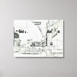 Toile Concept aérien d'aiguille de l'espace dessinant 2