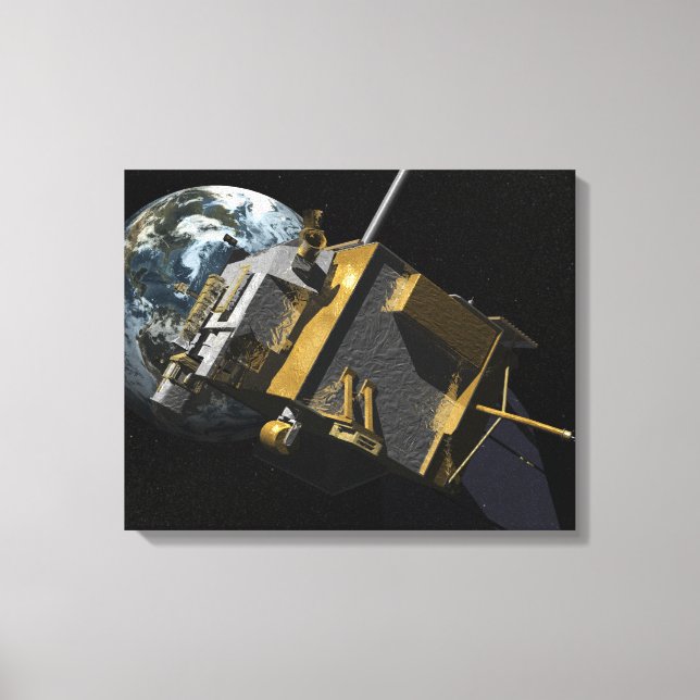 Toile Concept artistique de la reconnaissance lunaire Or (Recto)