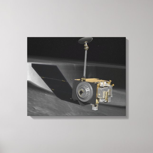 Toile Concept artistique de la reconnaissance lunaire Or (Recto)