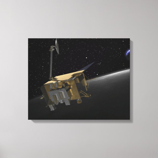 Toile Concept artistique de la reconnaissance lunaire Or (Recto)