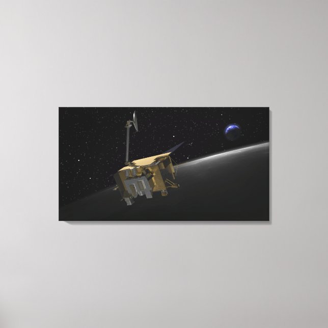 Toile Concept artistique de la reconnaissance lunaire Or (Recto)