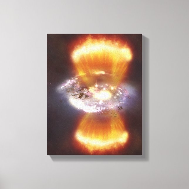Toile Concept artistique d'une galaxie (Recto)