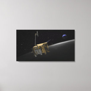 Toile Concept d'artiste de la reconnaissance lunaire