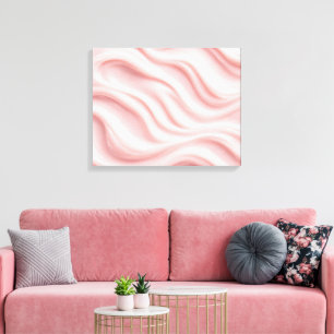 Toile Conception Abstraite Crème Rose