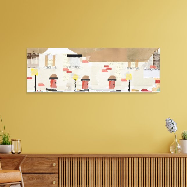Toile conception abstraite de maison en rangée dans une  (Insitu(Salon))