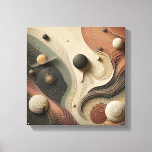 Toile Conception Abstraite d'Orbite Céleste Surréaliste