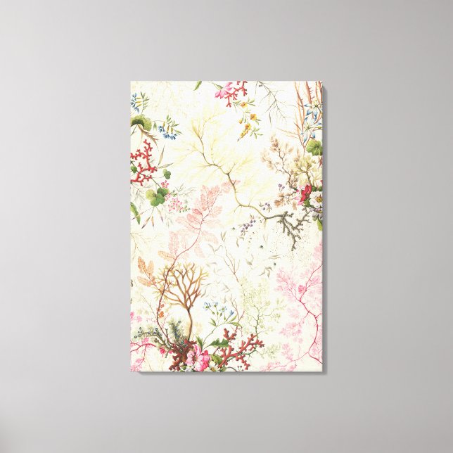 Toile Conception d'algues pour le matériel de soie (p/c  (Recto)