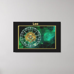 Toile Conception d'astrologie de zodiaque de Lion
