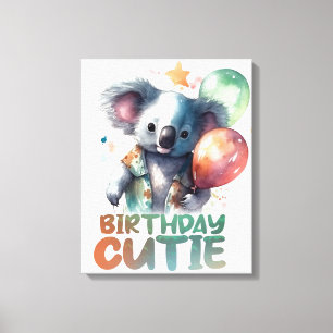 Toile Conception de Birthday Koala