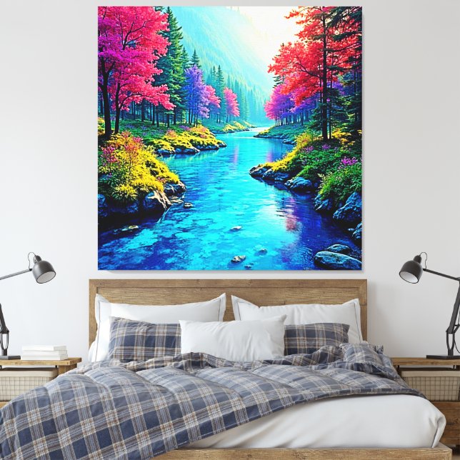 Toile Conception de chemin forestier mystique et rêveur (Insitu(Chambre))