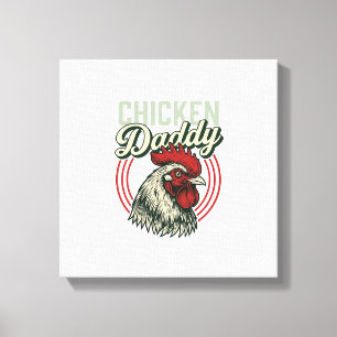 Toile Conception de chemise de coq de papa de poulet vin