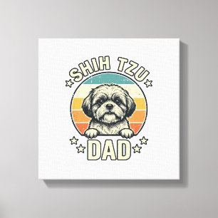 Toile Conception de chemise pour papa amateur de chien S