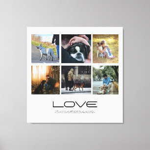 Toile Conception de collage de portrait de famille de ch