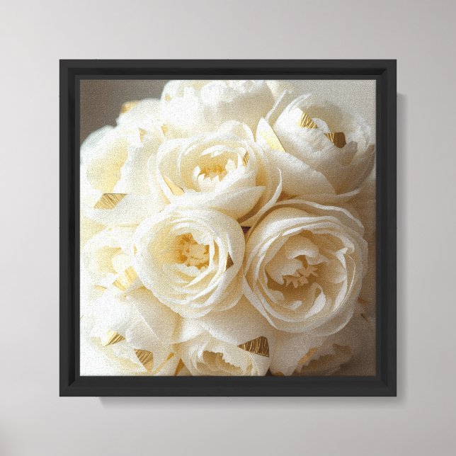 Toile Conception de fleurs de rose  (Recto)