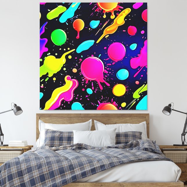 Toile Conception de la peinture de néon (Insitu(Chambre))