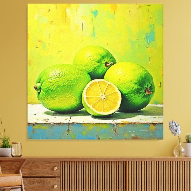 Toile Conception de la pop été brillante de Limes (Insitu(Salon))